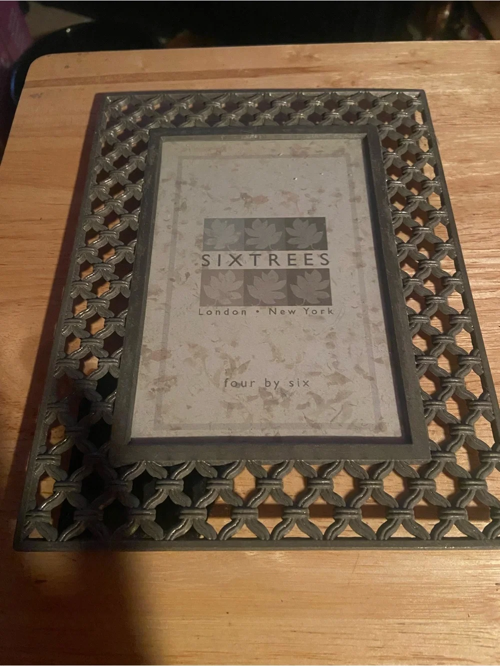 Ornate Bronze Lattice Picture Frame - Bronze Finish